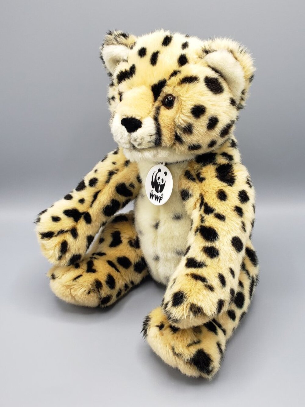 Build a Bear Plush Cheetah WWF Medallion Necklace BAB Workshop Collectibear 2007